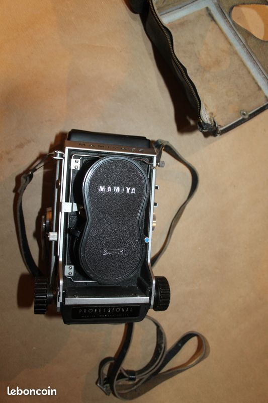 Rare appareil photo Mamiya C3 double objectifs mamiya bekor 80 mm 1:2.8 etui bon état et fonctionne années 60-70 (image 3)