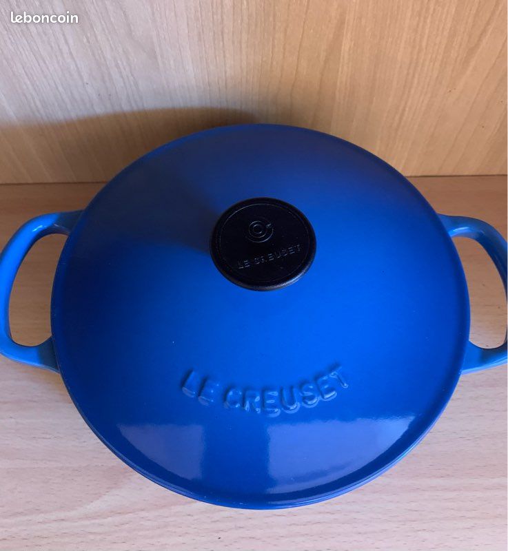 MARMITE COCOTTE FONTE 4L 24 cm vintage années 70 orange LE CREUSET E FRANCE EUR 29,00 - FR