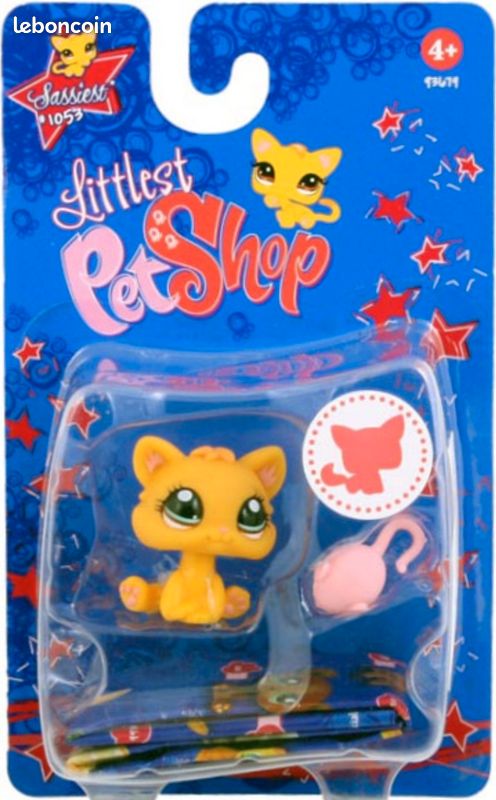 Figurine Littlest Pet Shop Hasbro - Chaton Numéro 1461 - Occasion - Pour Collection Ou Jeu