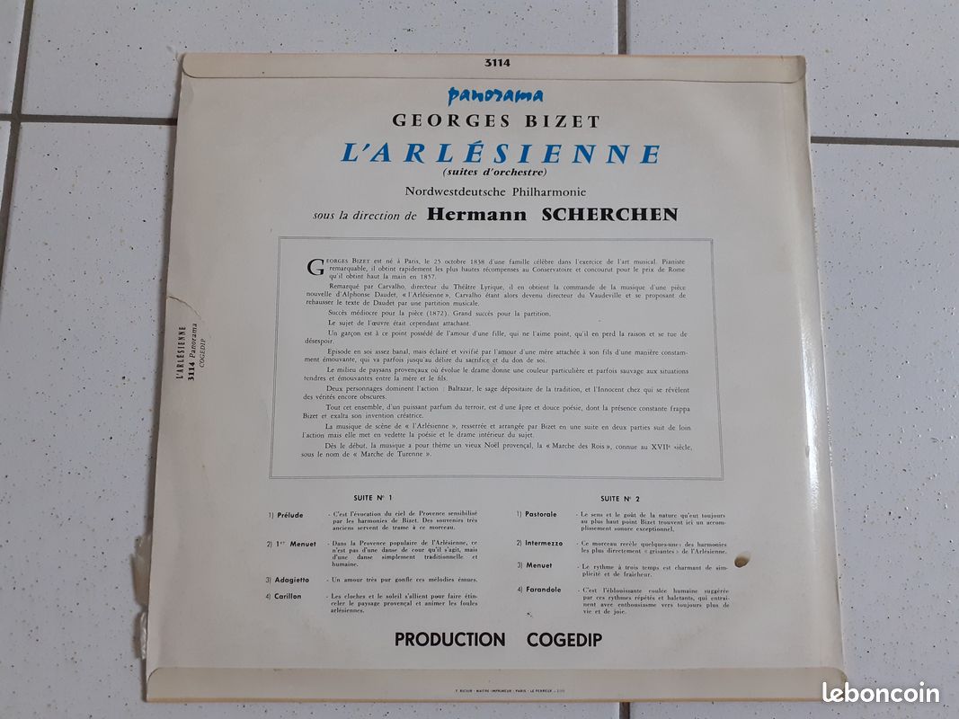 Georges Bizet L’Arlésienne disque vinyle (image 2)
