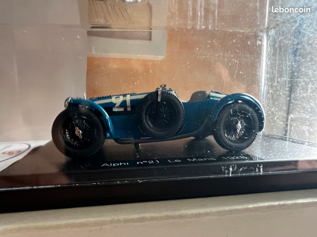 Cime #21 24H Du Mans 1928 1/43 – GCAM Edition Limitée – Alphi Bleu