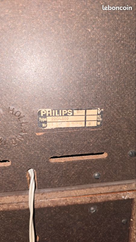 Haut parleur vintage Philips (image 4)