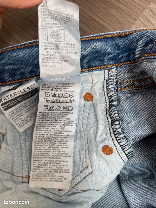 Levi's 501 bleu jean vintage homme button up fly W38 L32 (image 8)