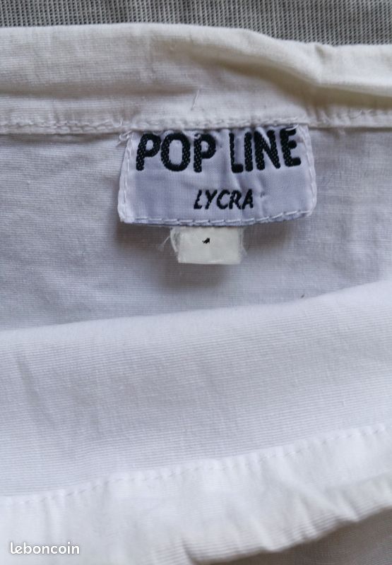 Mini jupe blanche originale vintage - Taille XS (34) (image 7)