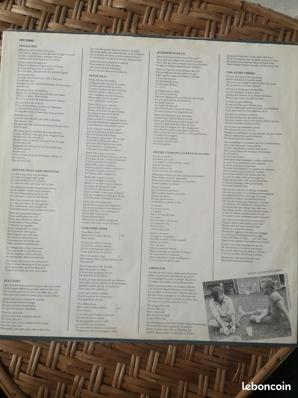 Disque vinyle 33T original Jean Jacques Goldman (image 4)