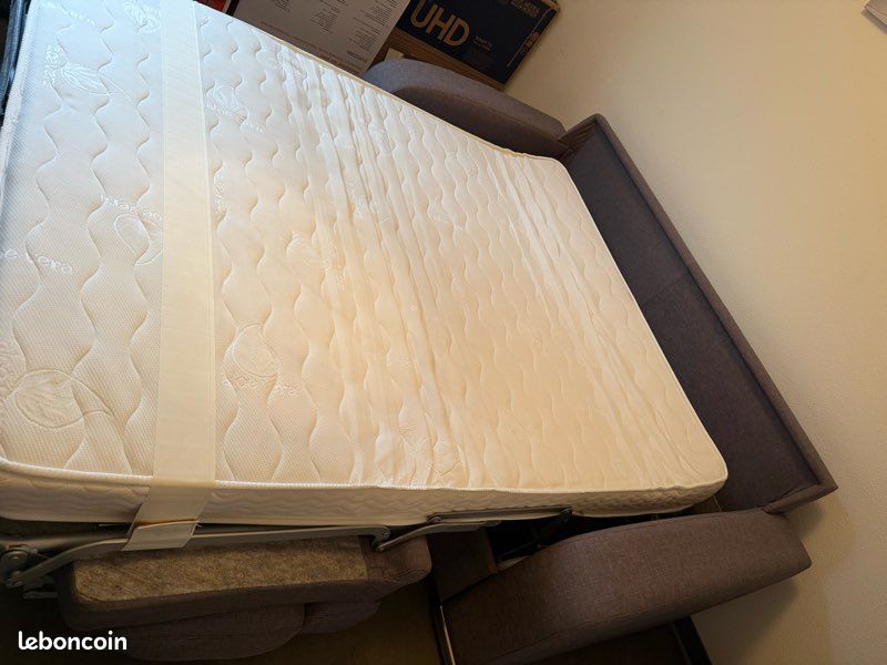 Canapé convertible rapido gris tbé matelas confort (image 9)