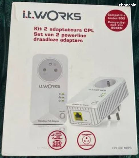 Réseau par courant porteur IT WORKS CPL KIT 500 PT1+1EW