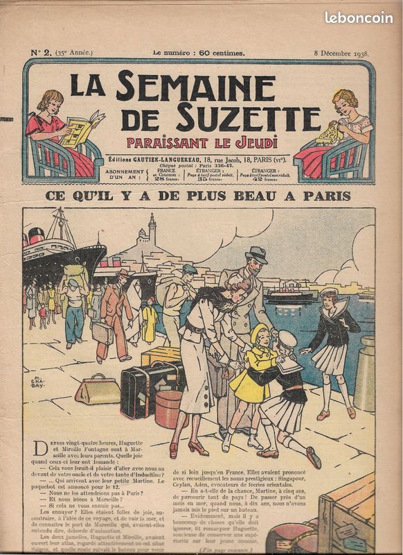 La Semaine de Suzette, 80 numéros du 1er décembre 1938 au 6 juin 1940 (image 1)