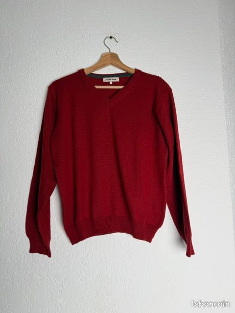 Pull / Rouge / S / Olly Gan / Homme (image 1)