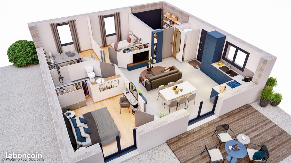 Maison 5 pièces 65 m² - Azay-sur-Thouet 79130 (image principale 1)