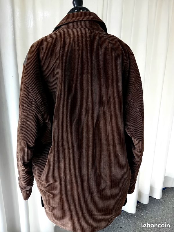 Blouson En Cuir Laurent Cerrer Pour Homme - Taille L - Couleur Beige - Occasion Très Bon état