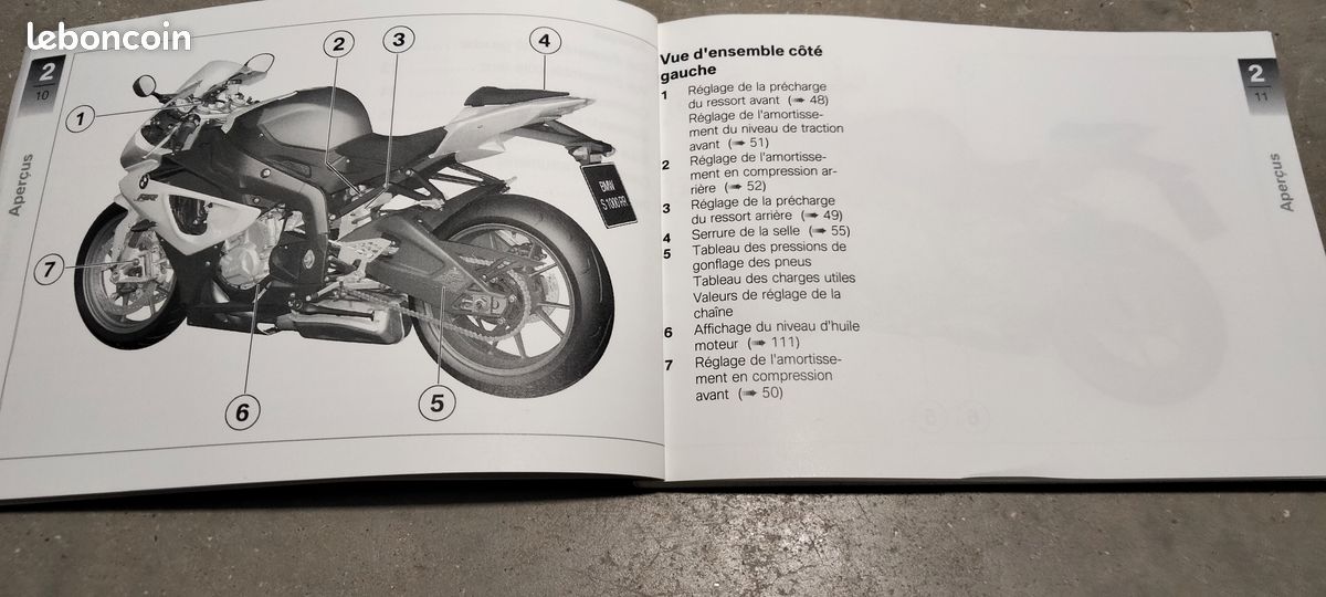 LIVRET de BORD S1000RR BMW (image 3)