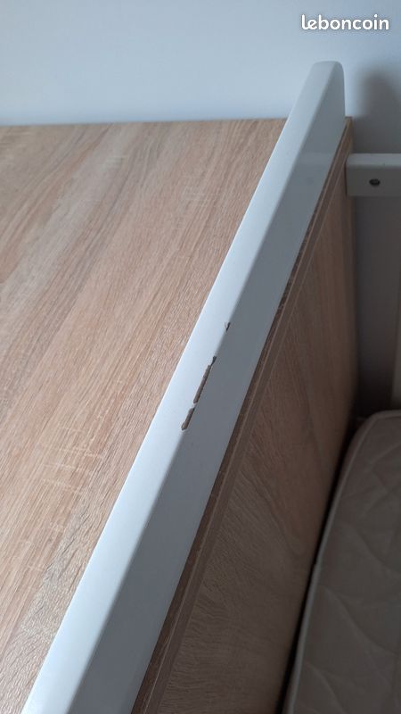 Lit bébé évolutif + commode à langer Sauthon (image 9)