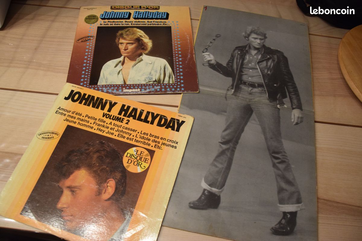 Vinyles 33T JOHNNY HALLYDAY (image 2)
