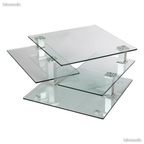 Table de salon en verre modulable (image 2)