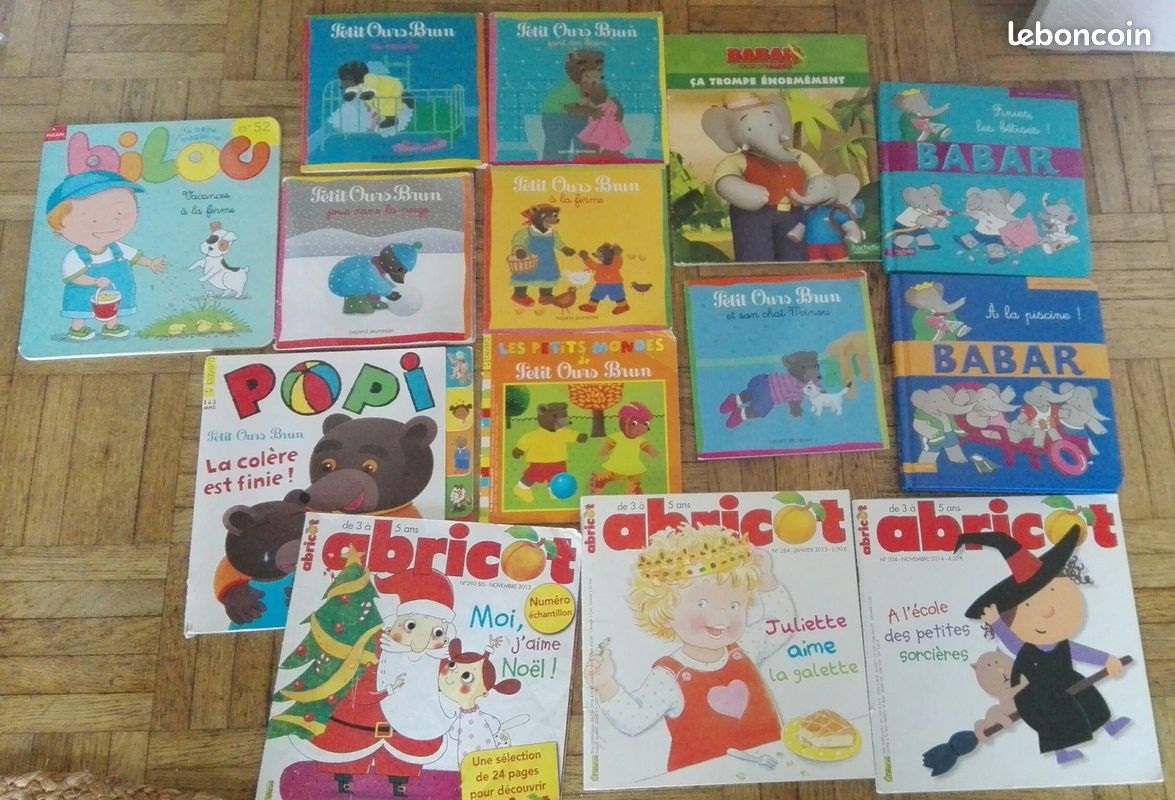 Livres pour enfants très bon état 2/5 ans babar petit ours brun (image 1)
