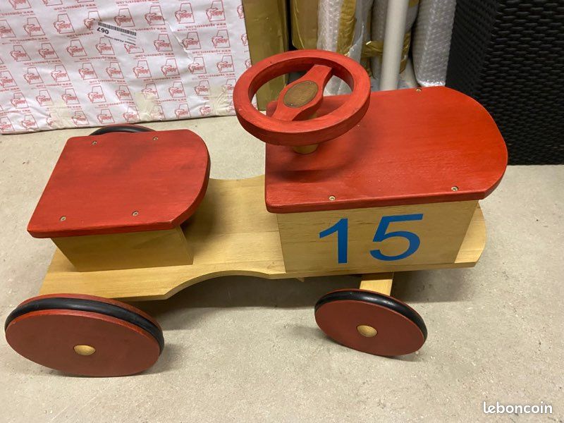 Porteur voiture en bois (image 1)
