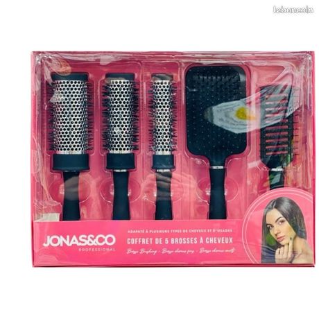 Brosse A Chaussure SOLUSTRE 1 Ensemble De Brosses à Chaussures En Bois Marron Brosse Cuir