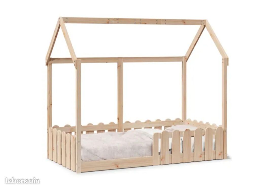 Lit cabane enfant 80x160 (image 1)