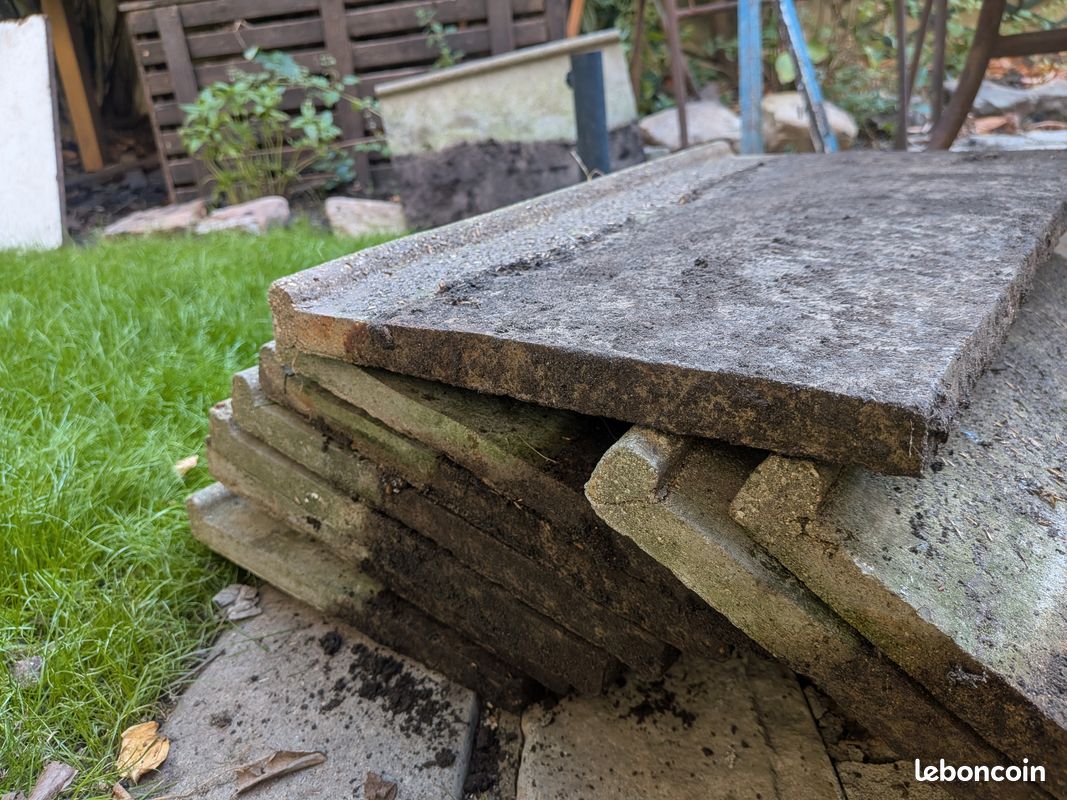 16 bordures de jardin beton (image 1)