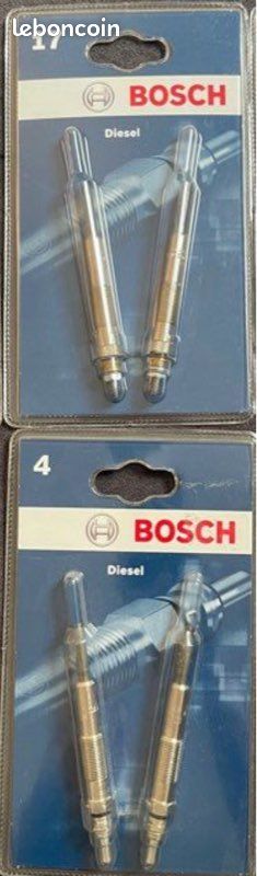 4 Bougies de préchauffage BOSCH Diesel 4 et 17 (image 1)
