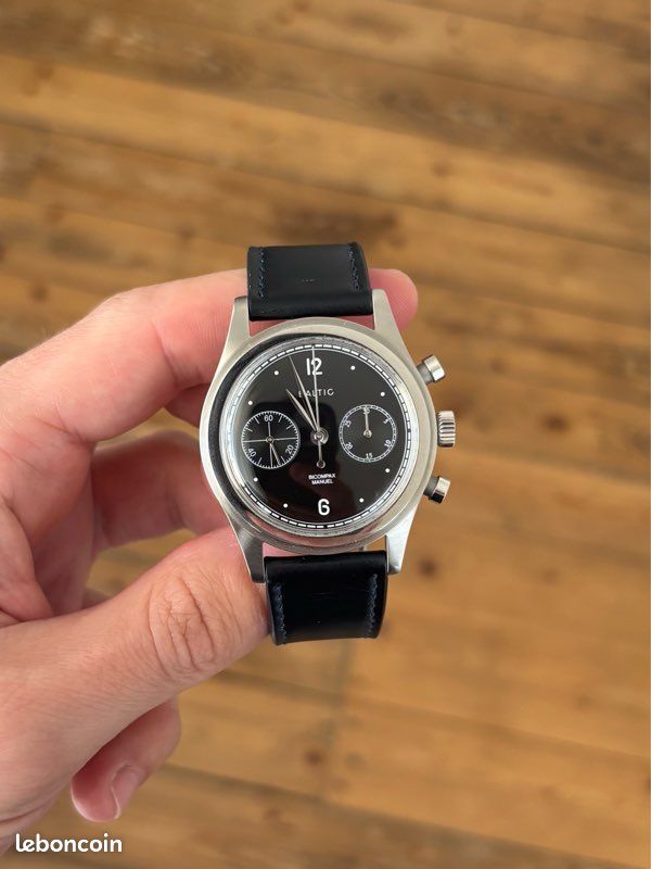 Baltic Bicompax 001 Black dial Montres Bijoux