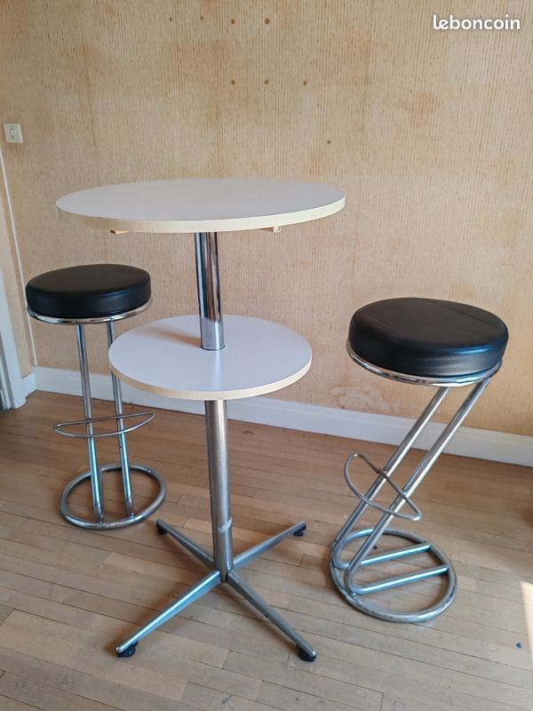 Table haute / mange debout vintage (image 2)