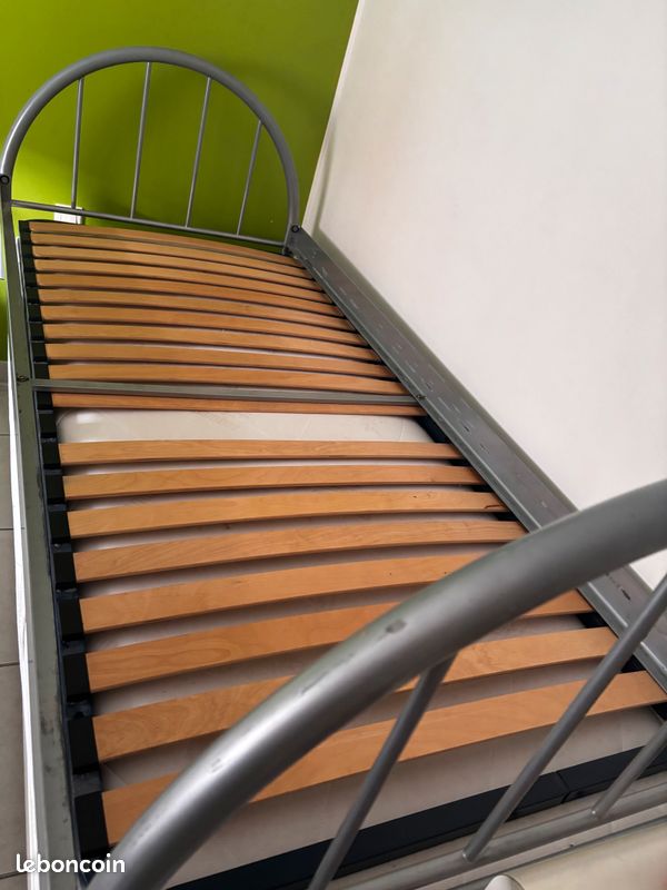 Lit + sommier +matelas (image 2)