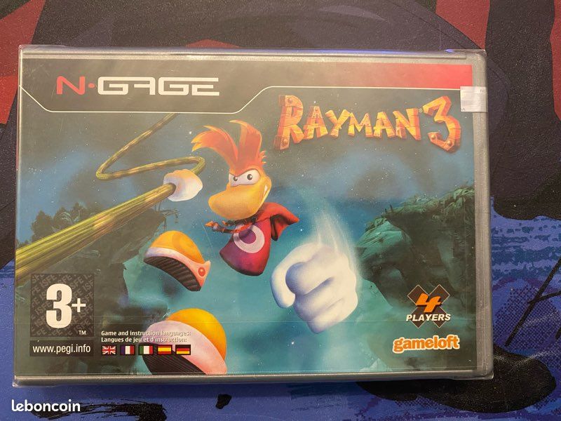 Jeu n-gage rayman 3 neuf sous blister version fr (image 1)