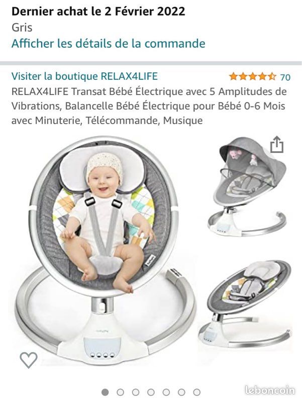 Balancelle pour bébé (image 3)
