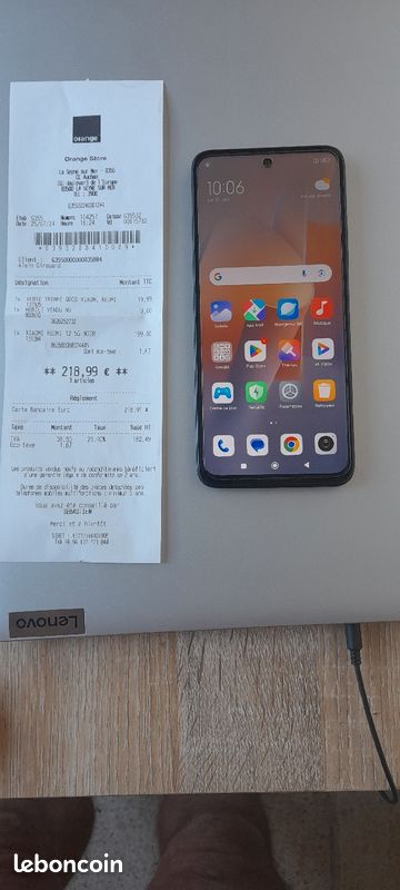 Telephone xiaomi redmi 5G noir (image 1)