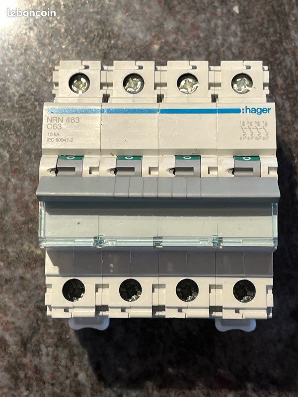 Protection Hager NRN 463 C 63 15 Ka (image 1)
