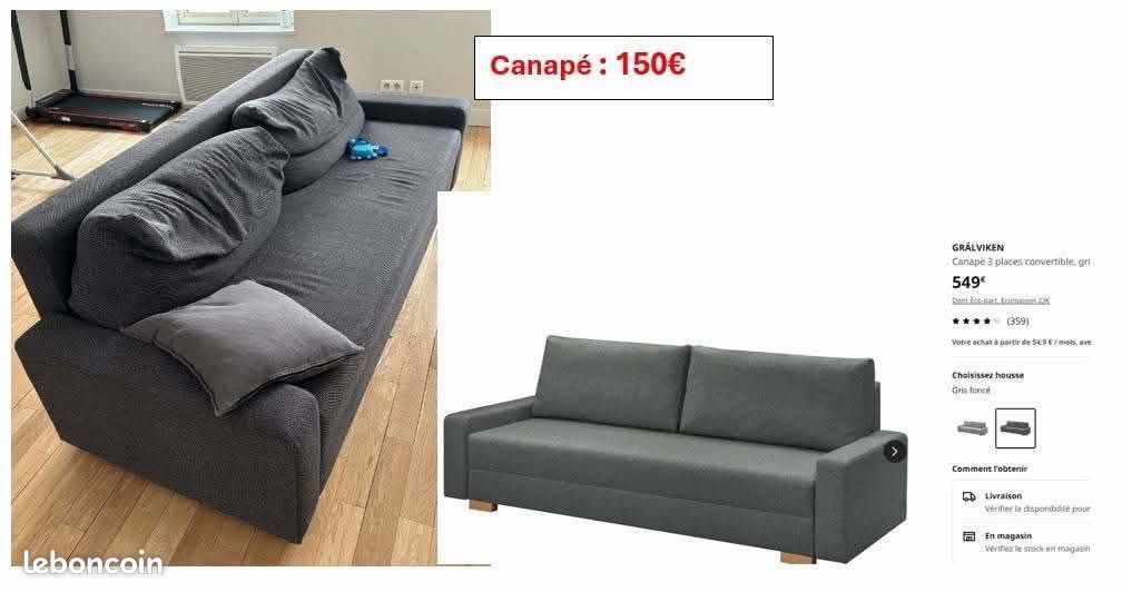 Vendre des meubles: canapé (image 1)