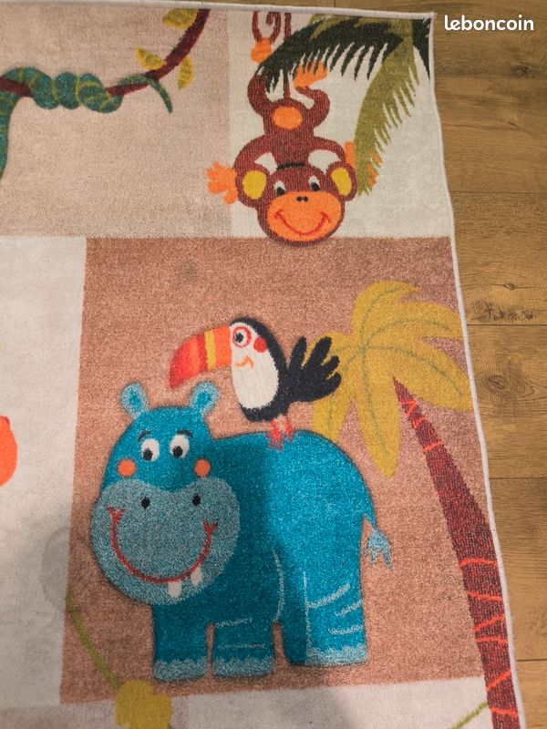 Tapis chambre bébé thème animaux / jungle / savane (image 4)