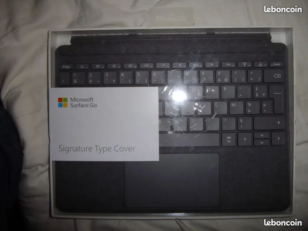 Clavier Type Cover Microsoft AZERTY Français - Pour Surface Go / Go 2 / Go 3 | Noir