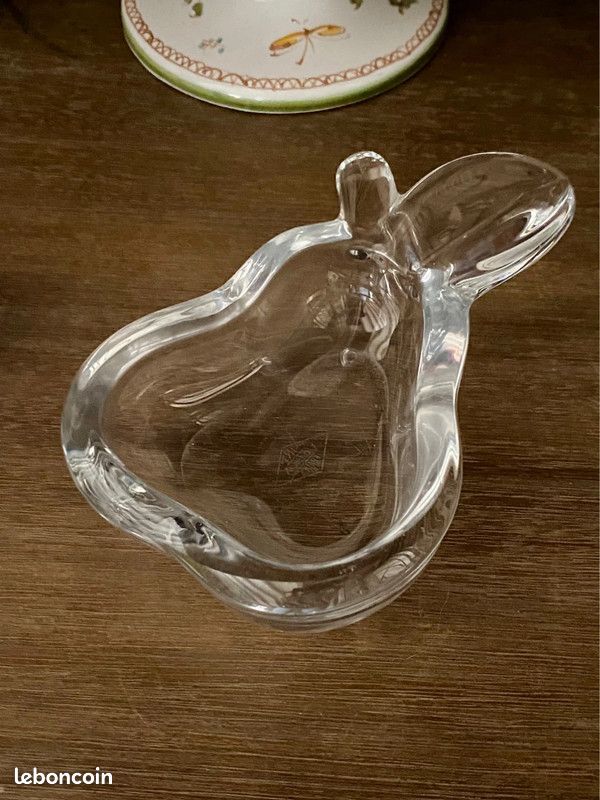 Vide poche poire en cristal Art Vannes vintage (image 3)