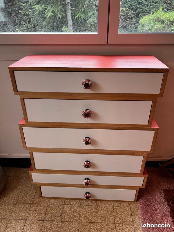Chiffonier / semainier scandinave bois (image 4)