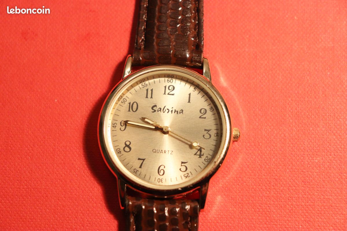Montre Unisexe Plaquée Or Acier Inoxydable - Quartz - 32mm - État Quasi Neuf