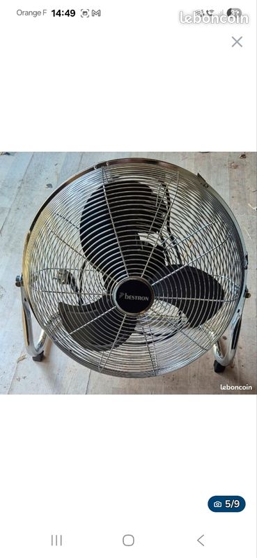 Bestron DFT1605W Ventilateur de table Retro Blanc