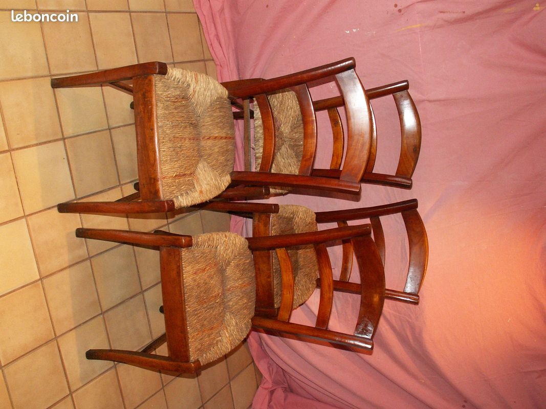 Anciennes chaises en paille à restaurer (image 6)