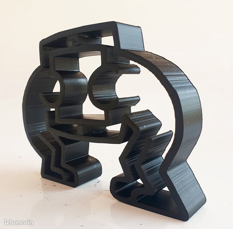 Mini POP BOYS HARING noir pop street ART graffiti paint par Spyddy (image 4)