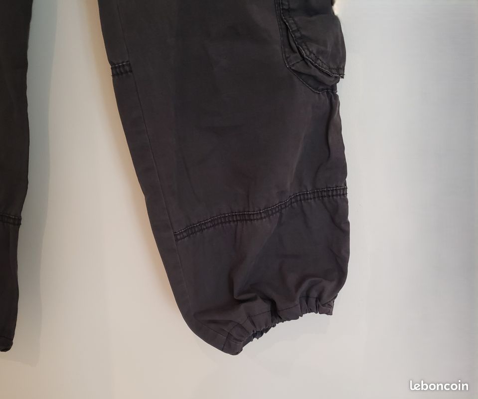 Pantalon gris anthracite multipoches (image 4)