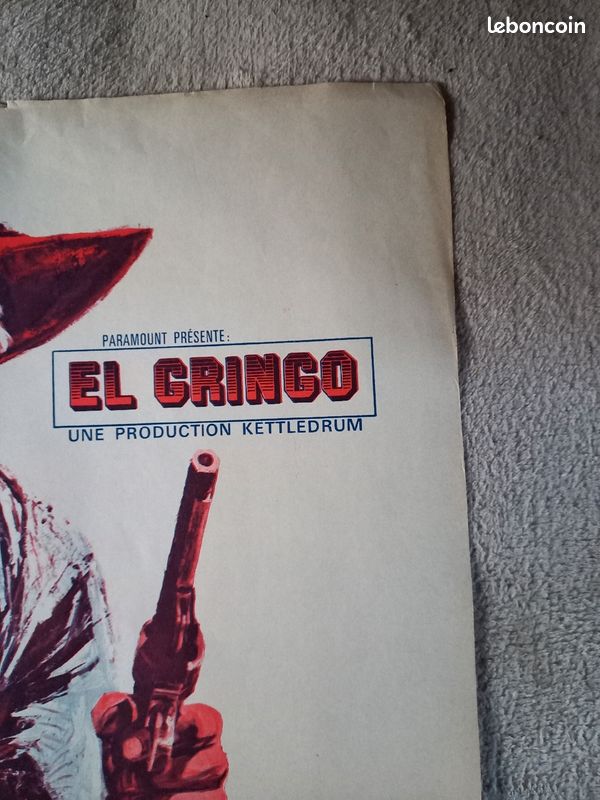 Affiche de film ancienne El gringo (image 3)