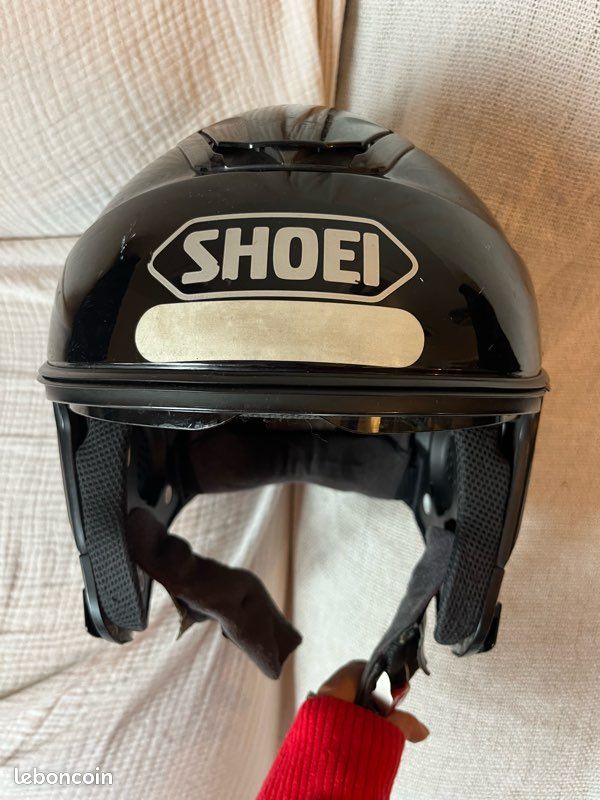 Casque moto Shoei J-Cruise noir brillant - Équipement moto