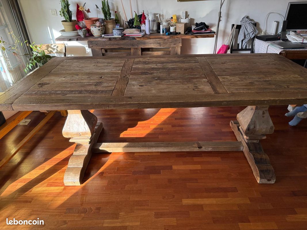 Table en bois salle à manger (image 3)