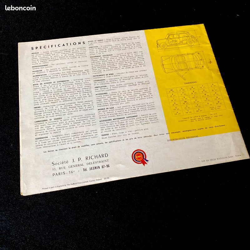 Brochure Morris 850 1959 (image 10)