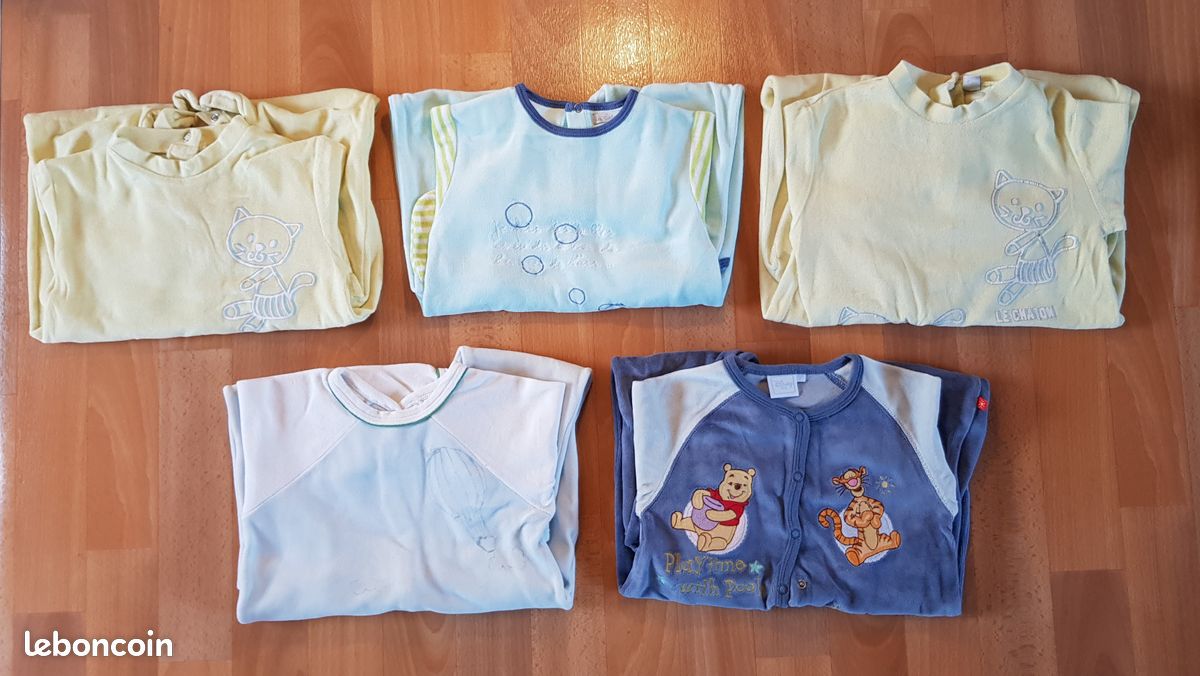 Lot de 5 pyjamas pour garçon en 86 cm 18 mois (image 1)