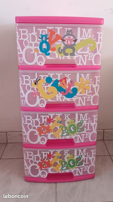 Commode plastique 4 etages (image 1)