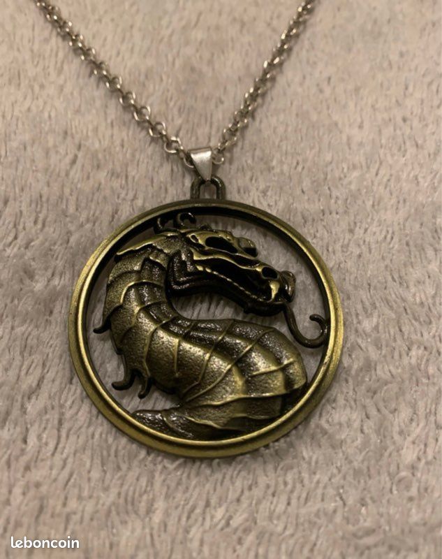 Collier dragon mortal kombat | Bijoux originaux Collier dragon mortal kombat | Bijoux originaux
