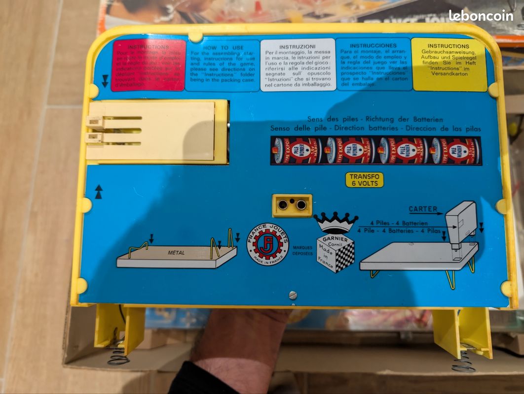 Flipper Ding-Ball France Jouets Réf 1039 - Vintage, Mécanique Fonctionnelle, électrique Non Testé